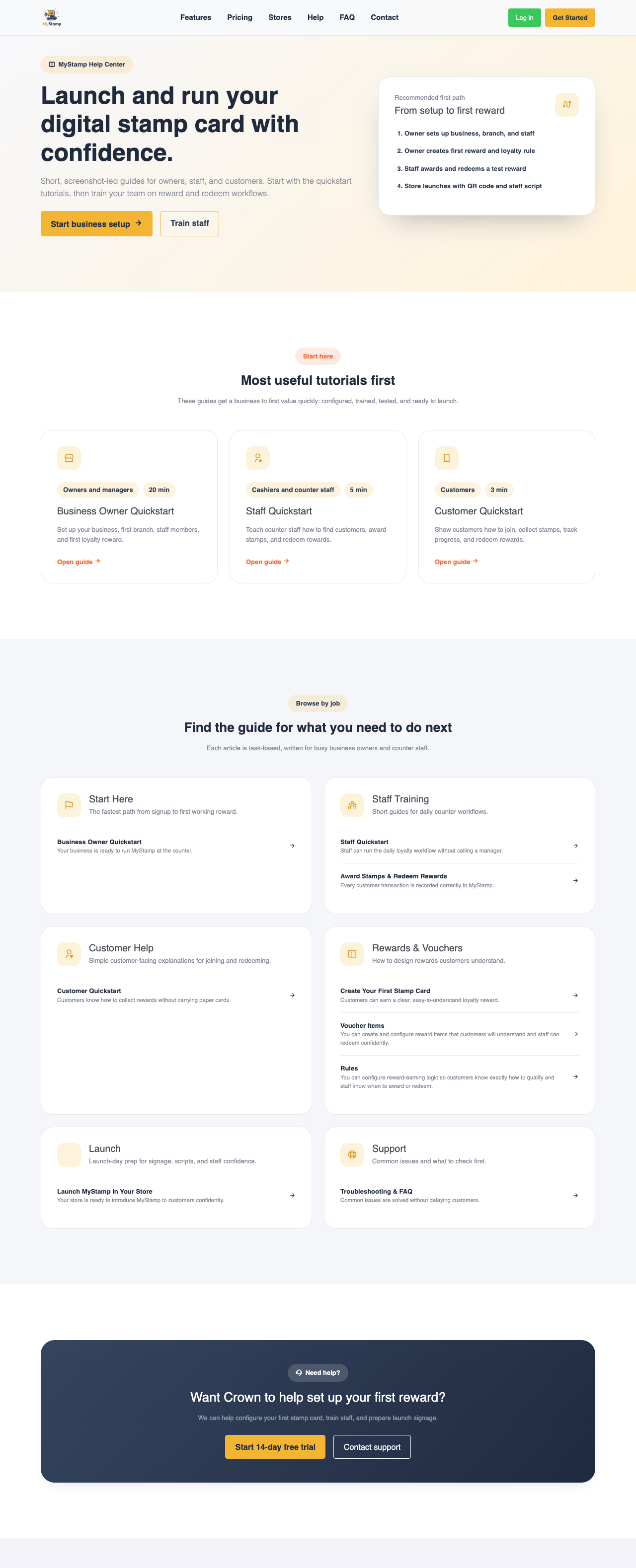 Screenshot for Launch MyStamp In Your Store